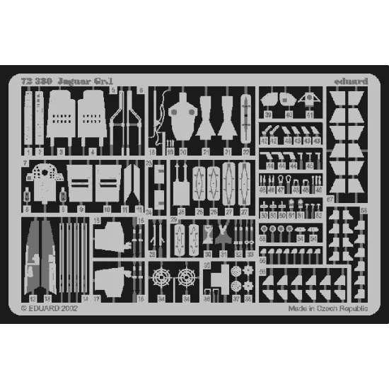 Eduard 72380 1/72 Jaguar GR Mk.1 Photo-Etched for Aircraft Photo etched set