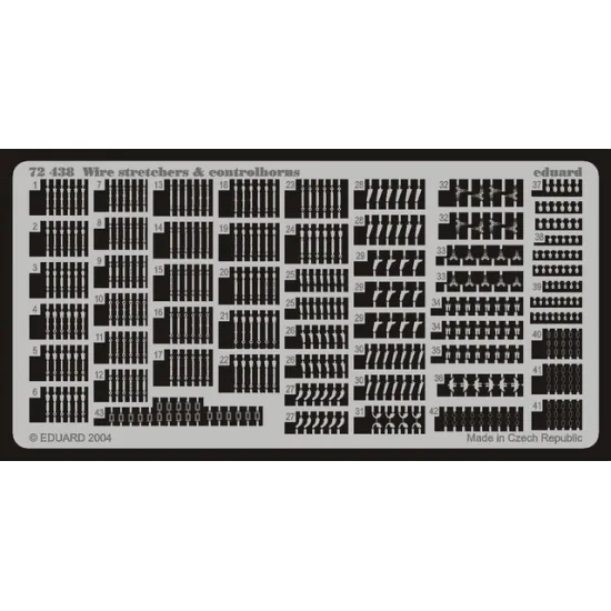 Eduard 72438 1/72 Wire Stretchers & Controlhorns Photo-Etched for Aircraft Photo etched set