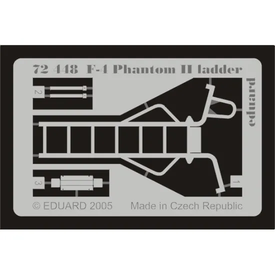 Eduard 72448 1/72 F-4 ladder Photo-Etched for Aircraft Photo etched set