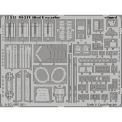 Eduard 72513 1/72 Mi-24V Hind E exterior Photo-Etched for Aircraft Photo etched set
