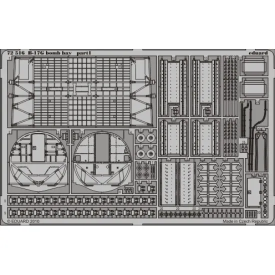 Eduard 72516 1/72 B-17G bomb bay Photo-Etched for Aircraft Photo etched ...