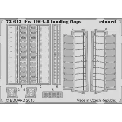 Eduard 72612 1/72 Fw 190A-8 landing flaps Photo-Etched for Aircraft Photo etched set