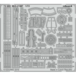 Eduard 72689 1/72 MiG-21MF Photo-Etched for Aircraft Photo etched set