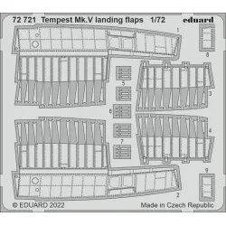 Eduard 72721 1/72 Tempest Mk.V landing flaps Photo-Etched for Aircraft Photo etched set