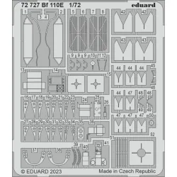 Eduard 72727 1/72 Bf 110E Photo-Etched for Aircraft Photo etched set