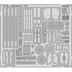 Eduard 72730 1/72 F-14B exterior Photo-Etched for Aircraft Photo etched set