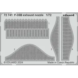 Eduard 72741 1/72 F-35B exhaust nozzle Photo-Etched for Aircraft Photo etched set