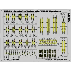 Eduard 73003 1/72 Seatbelts Luftwaffe WWII Bombers Photo-Etched for Aircraft Photo etched set