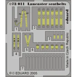 Eduard 73011 1/72 Lancaster seatbelts Photo-Etched for Aircraft Photo etched set