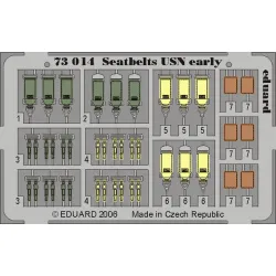 Eduard 73014 1/72 Seatbelts USN early Photo-Etched for Aircraft Photo etched set