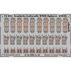 Eduard 73034 1/72 Seatbelts Luftwaffe WWII fighters STEEL Photo-Etched for Aircraft Photo etched set