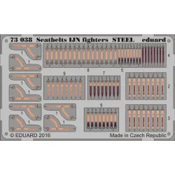 Eduard 73038 1/72 Seatbelts IJN fighters STEEL Photo-Etched for Aircraft Photo etched set