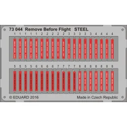 Eduard 73044 1/72 Remove Before Flight STEEL Photo-Etched for Aircraft Photo etched set