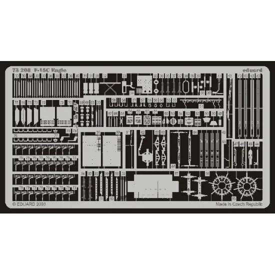 Eduard 73208 1/72 F-15C Photo-Etched for Aircraft Photo etched set