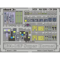 Eduard 73229 1/72 F-18F Photo-Etched for Aircraft Photo etched set