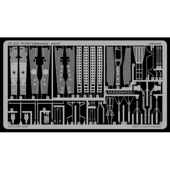 Eduard 73255 1/72 P-38J Photo-Etched for Aircraft Photo etched set
