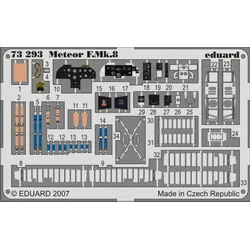 Eduard 73293 1/72 Meteor F.Mk.8 Photo-Etched for Aircraft Photo etched set