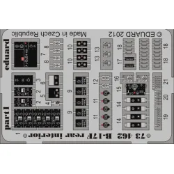 Eduard 73462 1/72 B-17F rear interior Photo-Etched for Aircraft Photo etched set