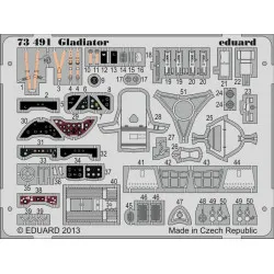Eduard 73491 1/72 Gladiator Photo-Etched for Aircraft Photo etched set