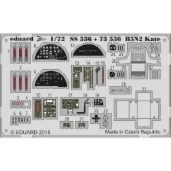 Eduard 73536 1/72 B5N2 Kate Photo-Etched for Aircraft Photo etched set