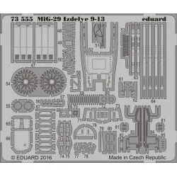 Eduard 73555 1/72 MiG-29 Izdeliye 9-13 Photo-Etched for Aircraft Photo etched set