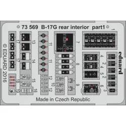 Eduard 73569 1/72 B-17G rear interior Photo-Etched for Aircraft Photo etched set