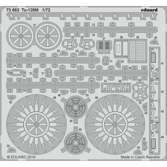 Eduard 73653 1/72 Tu-128M Photo-Etched for Aircraft Photo etched set
