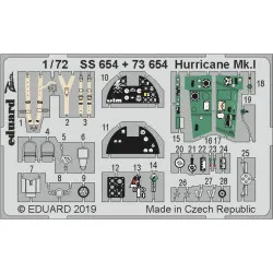 Eduard 73654 1/72 Hurricane Mk.I Photo-Etched for Aircraft Photo etched set