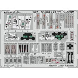 Eduard 73676 1/72 Su-30SM Photo-Etched for Aircraft Photo etched set