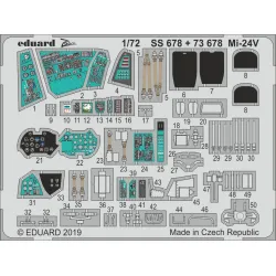 Eduard 73678 1/72 Mi-24V Photo-Etched for Aircraft Photo etched set