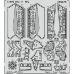 Eduard 73695 1/72 MiG-17 Photo-Etched for Aircraft Photo etched set