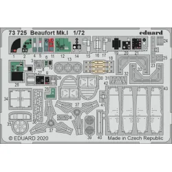 Eduard 73725 1/72 Beaufort Mk.I Photo-Etched for Aircraft Photo etched set