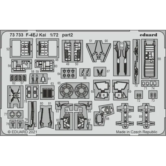 Eduard 73733 1/72 F-4EJ Kai Photo-Etched for Aircraft Photo etched set