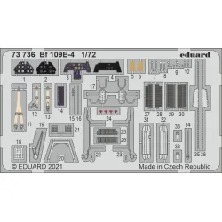 Eduard 73736 1/72 Bf 109E-4 Photo-Etched for Aircraft Photo etched set