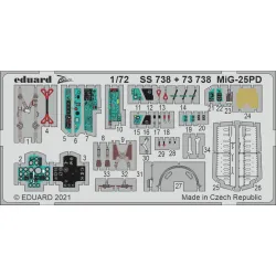 Eduard 73738 1/72 MiG-25PD Photo-Etched for Aircraft Photo etched set