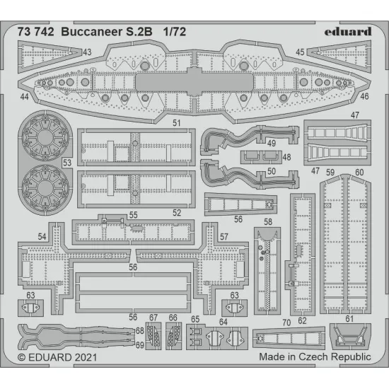 Eduard 73742 1/72 Buccaneer S.2B Photo-Etched for Aircraft Photo etched set