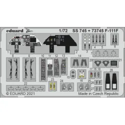 Eduard 73745 1/72 F-111F Photo-Etched for Aircraft Photo etched set