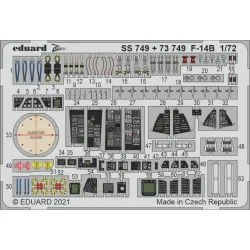 Eduard 73749 1/72 F-14B Photo-Etched for Aircraft Photo etched set