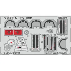 Eduard 73758 1/72 F-4J Photo-Etched for Aircraft Photo etched set