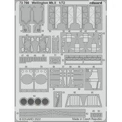 Eduard 73766 1/72 Wellington Mk.II Photo-Etched for Aircraft Photo etched set
