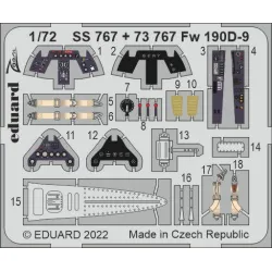 Eduard 73767 1/72 Fw 190D-9 Photo-Etched for Aircraft Photo etched set