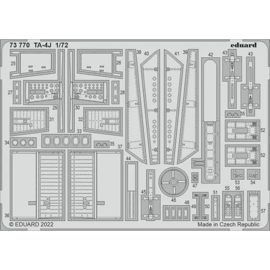 Eduard 73770 1/72 TA-4J Photo-Etched for Aircraft Photo etched set