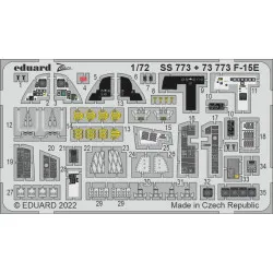 Eduard 73773 1/72 F-15E Photo-Etched for Aircraft Photo etched set