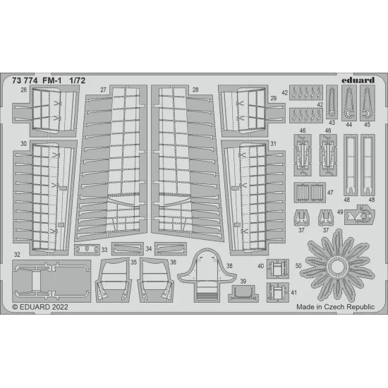 Eduard 73774 1/72 FM-1 Photo-Etched for Aircraft Photo etched set