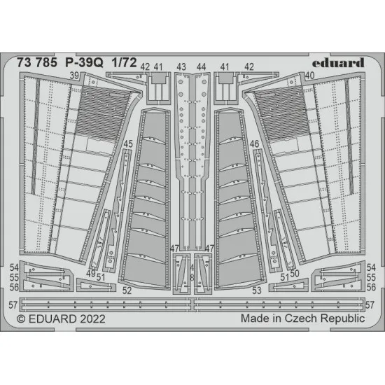 Eduard 73785 1/72 P-39Q Photo-Etched for Aircraft Photo etched set