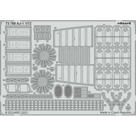 Eduard 73788 1/72 AJ-1 Photo-Etched for Aircraft Photo etched set