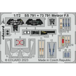 Eduard 73791 1/72 Meteor F.8 Photo-Etched for Aircraft Photo etched set