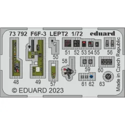Eduard 73792 1/72 F6F-3 Photo-Etched for Aircraft Photo etched set