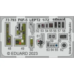Eduard 73793 1/72 F6F-5 Photo-Etched for Aircraft Photo etched set