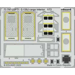 Eduard 73797 1/72 C-130J cargo interior Photo-Etched for Aircraft Photo etched set